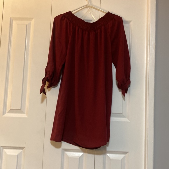Iris burgundy dress - Picture 2 of 4